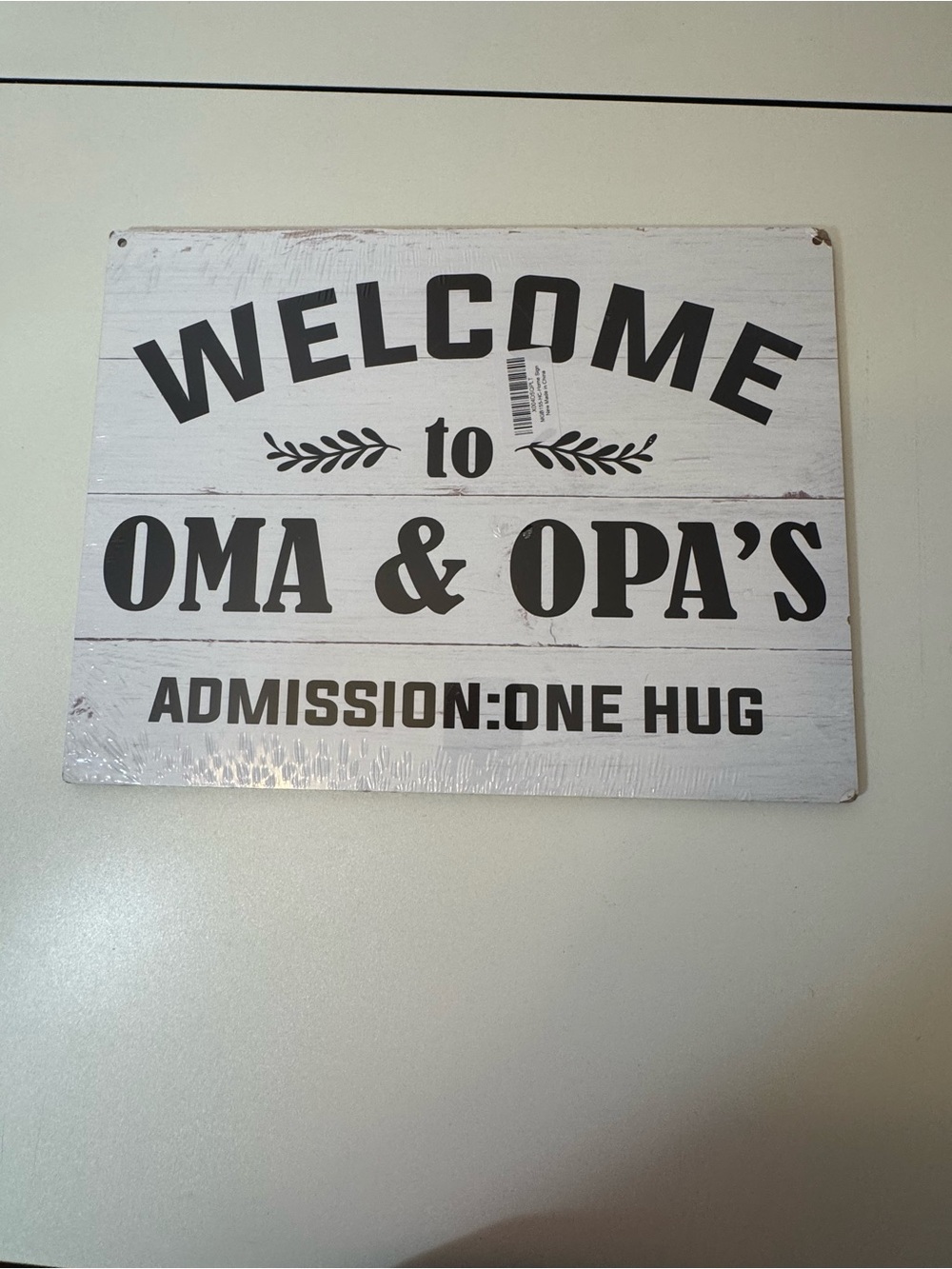 Welcome to Oma & Opa's Wall Sign